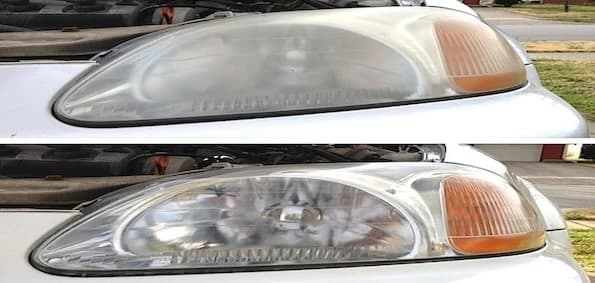 Avant et après rénovation de phares à Aubagne